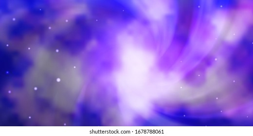 Light Purple vector texture with beautiful stars. Modern geometric abstract illustration with stars. Best design for your ad, poster, banner.