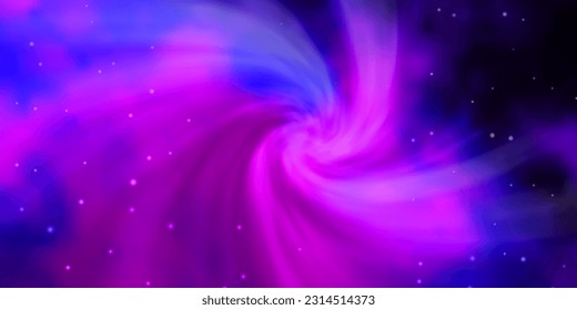 Light Purple vector texture with beautiful stars. Shining colorful illustration with small and big stars. Best design for your ad, poster, banner.
