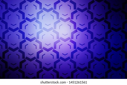 Light Purple vector texture with bent lines. Glitter abstract illustration with wry lines. Pattern for your business design.