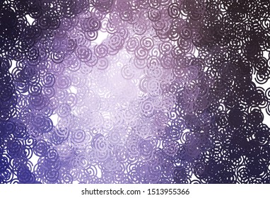 Light Purple vector texture with bent lines. Geometric illustration in abstract style with gradient.  A completely new design for your business.