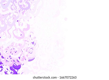 Textura vectorial púrpura clara con líneas dobladas. Brillante ilustración colorida de estilo sencillo. Diseño elegante para un libro de marca.