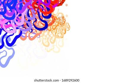 Light Purple vector texture with bent lines. An elegant bright illustration with gradient. A completely new design for your business.