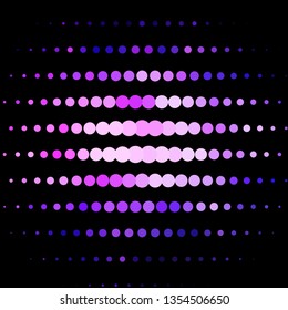 Light Purple vector texture with circles. Glitter abstract illustration with colorful drops. Pattern for business ads.