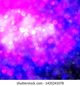 Light Purple vector texture with circles. Abstract colorful disks on simple gradient background. Pattern for wallpapers, curtains.