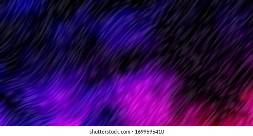 Light Purple vector texture with circular arc. Illustration in halftone style with gradient curves. Best design for your posters, banners.