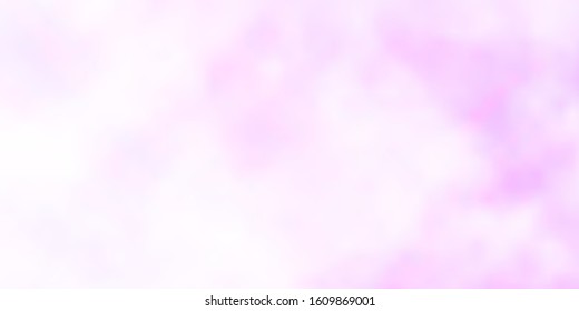 Light Purple vector texture with cloudy sky. Illustration in abstract style with gradient clouds. Pattern for your commercials.