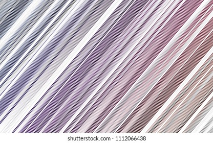 Light Purple vector texture with colored lines. Decorative shining illustration with lines on abstract template. The pattern can be used as ads, poster, banner for commercial.