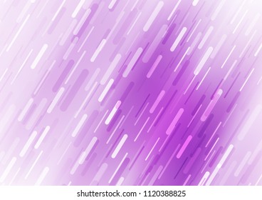 Light Purple vector texture with colored lines. Modern geometrical abstract illustration with staves. The template can be used as a background.