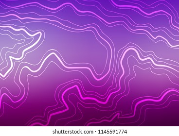 Light Purple vector texture with colored lines. Decorative shining illustration with lines on abstract template. Best design for your ad, poster, banner.