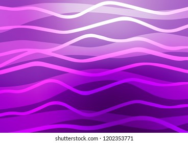 Light Purple vector texture with colored lines. Lines on blurred abstract background with gradient. Smart design for your business advert.
