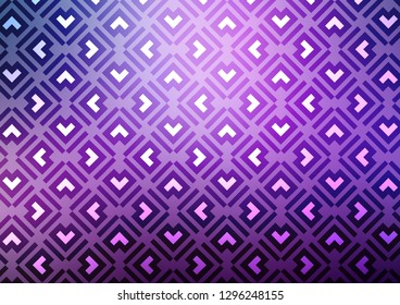 Light Purple vector texture with colored lines. Shining colored illustration with narrow lines. Best design for your ad, poster, banner.