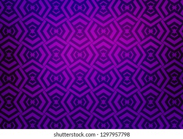 Light Purple vector texture with colored lines. Shining illustration with lines on abstract template. Best design for your ad, poster, banner.