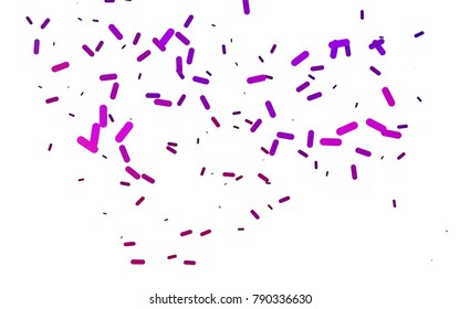 Light Purple vector texture with colored capsules. Decorative shining illustration with lines on abstract template. The pattern can be used for websites.