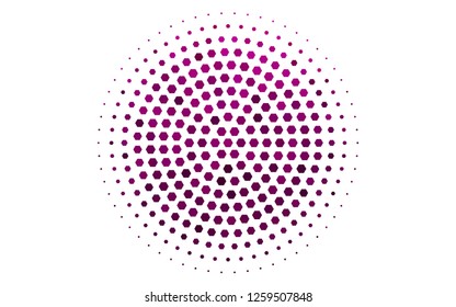Light Purple vector texture with colorful hexagons. White background with colorful hexagons. Pattern for ads, leaflets.