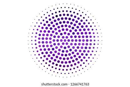Light Purple vector texture with colorful hexagons. Abstract illustration with colorful hexagons. Pattern can be used for landing pages.