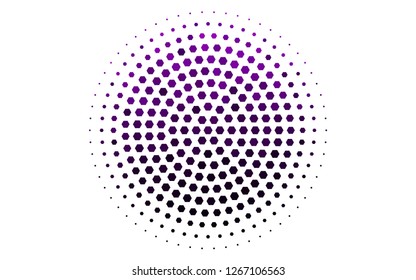 Light Purple vector texture with colorful hexagons. Illustration with set of colorful hexagons. Pattern can be used for landing pages.