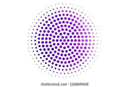 Light Purple vector texture with colorful hexagons. Abstract illustration with colorful hexagons. Pattern for ads, leaflets.