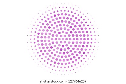 Light Purple vector texture with colorful hexagons. Design in abstract style with hexagons. New design for website's poster, banner.