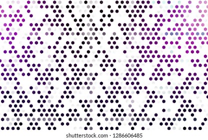 Light Purple vector texture with colorful hexagons. Illustration with set of colorful hexagons. New template for your brand book.