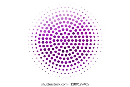 Light Purple vector texture with colorful hexagons. White background with colorful hexagons. New design for website's poster, banner.