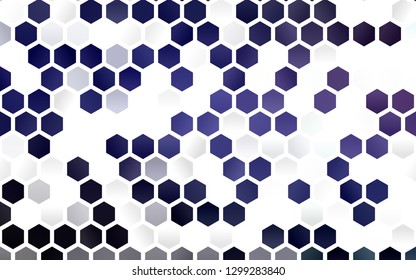 Light Purple vector texture with colorful hexagons. Illustration of colored hexagons on white surface. Beautiful design for your business advert.