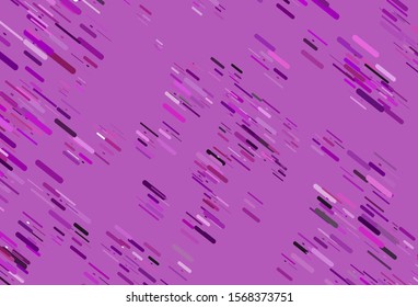 Light Purple vector texture with colorful lines. Glitter abstract illustration with colored sticks. Best design for your ad, poster, banner.