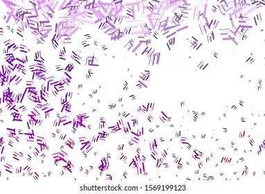 Light Purple vector texture with colorful lines. Shining colored illustration with narrow lines. Pattern for business booklets, leaflets.