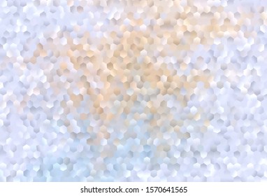Light Purple vector texture with colorful hexagons. Blur background with colorful hexagons. Design for your business advert.