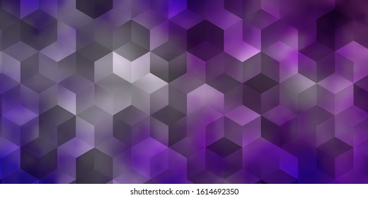 Light Purple vector texture with colorful hexagons. Abstract illustration with colorful hexagons. Pattern for texture of wallpapers.