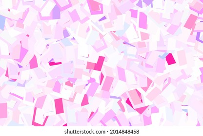 Textura vectorial púrpura clara con hexágonos coloridos. Ilustración abstracta con hexágonos coloridos. Diseño para afiches y banners de sitios web.