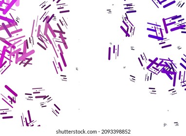Light Purple vector texture with colorful lines. Glitter abstract illustration with colored sticks. Pattern for ads, posters, banners.