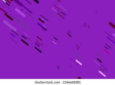 Light Purple vector texture with colorful lines. Shining colored illustration with narrow lines. Pattern for ads, posters, banners.