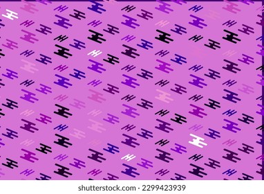 Hellviolette Vektorstruktur mit bunten Linien. Dekorative, leuchtende Illustration mit Linien auf abstrakter Vorlage. Hintergrund für TV-Spots.