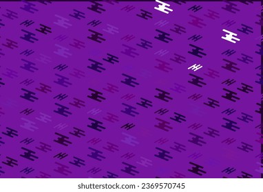 Textura vectorial púrpura clara con líneas coloridas. Líneas sobre fondo abstracto borroso con degradado. Patrón para sitios web, páginas de inicio.