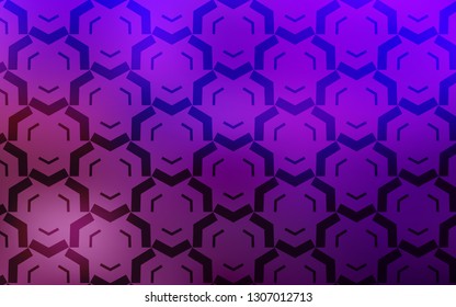 Light Purple vector texture with curved lines. Glitter abstract illustration with wry lines. Abstract design for your web site.