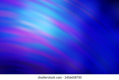 Light Purple vector texture with curved lines. Colorful abstract illustration with gradient lines. A new texture for your  ad, booklets, leaflets.