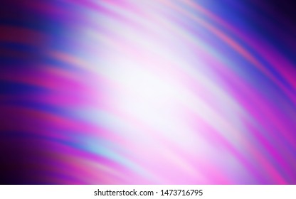 Light Purple vector texture with curved lines. Geometric illustration in abstract style with gradient.  Elegant pattern for a brand book.
