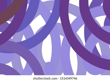 Light Purple vector texture with curved lines. Colorful geometric sample with gradient lines.  Abstract style for your business design.