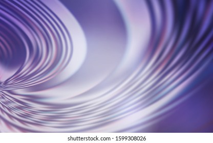 Light Purple vector texture with curved lines. Glitter abstract illustration with wry lines. A new texture for your  ad, booklets, leaflets.
