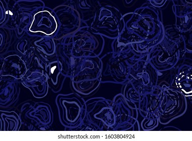 Light Purple vector texture with curved lines. Colorful abstract illustration with gradient lines. Elegant pattern for a brand book.
