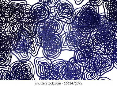 Light Purple vector texture with curved lines. Colorful abstract illustration with gradient lines. Elegant pattern for a brand book.