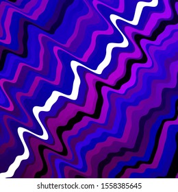 Light Purple vector texture with curves. Bright sample with colorful bent lines, shapes. Pattern for commercials, ads.