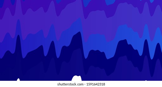 Light Purple vector texture with curves. Bright sample with colorful bent lines, shapes. Pattern for websites, landing pages.