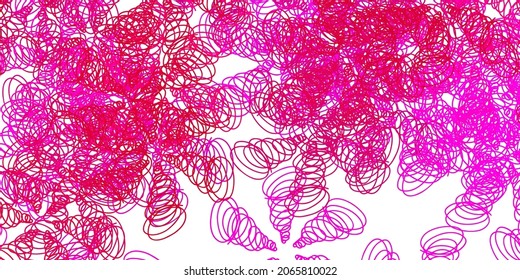 Light purple vector texture with curves. Illustration in abstract style with gradient curved.  Best design for your ad, poster, banner.