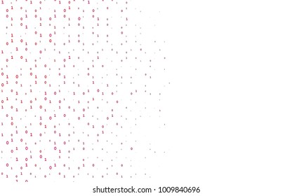 Light Purple vector texture with Digit characters. Modern geometrical illustration with numerals. Template can be used as a background for ads of typography.