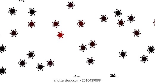 Light purple vector texture with disease symbols. Colorful  gradient illness symbols in simple abstract style. Simple design against epidemic information.