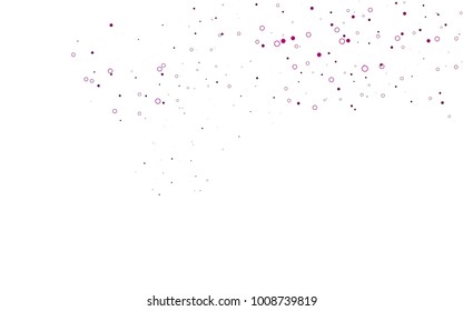 Light Purple vector  texture with disks. Modern abstract illustration with colorful water drops. New design for ad, poster, banner of your website.
