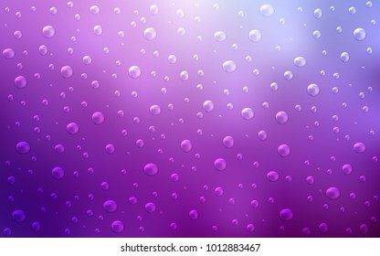Light Purple vector texture with disks. Blurred bubbles on abstract background with colorful gradient. Completely new template for your brand book.