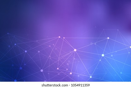 Light Purple vector texture with disks, lines. Illustration with set of colorful abstract circles and lines. New design for ad, poster, banner of your website.