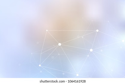 Light Purple vector texture with disks, lines. Illustration with set of colorful abstract circles and lines. Pattern can be used for futuristic ad, booklets.